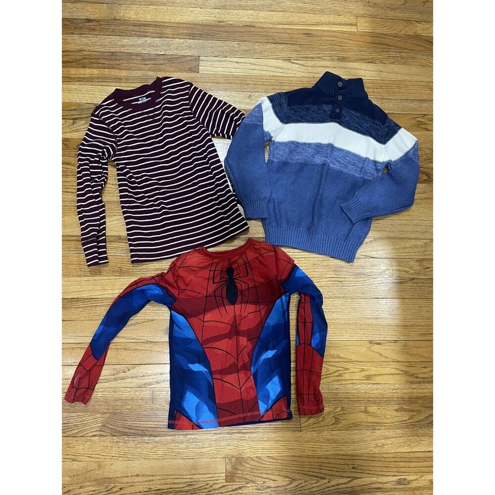 Boys Sweater Lot of 3 Children’s Place Est 1989 Spider-Man Size 7/8